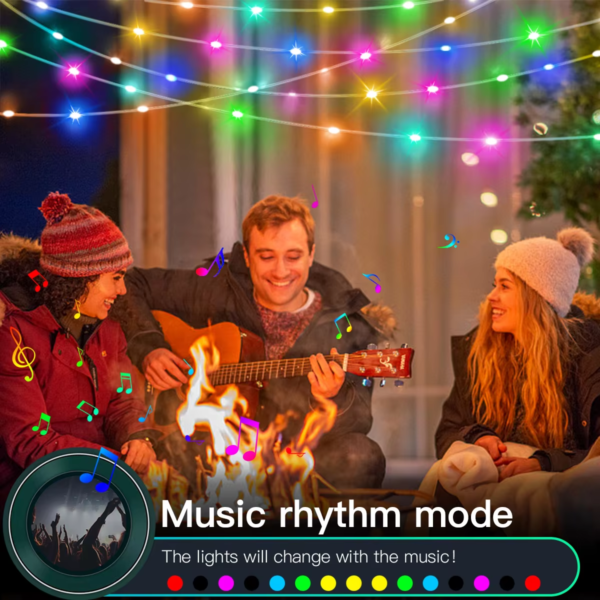 10M/20M USB Christmas Tree LED String Lights with Smart Bluetooth App - Image 4