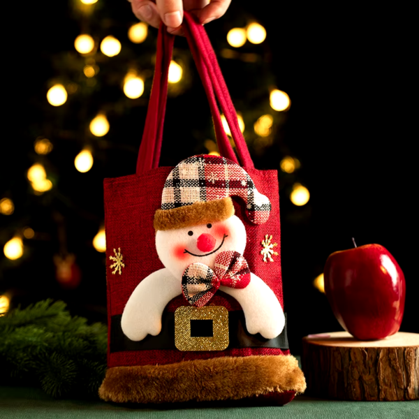 New Year Children's Gift Linen Christmas Handbag - Image 8