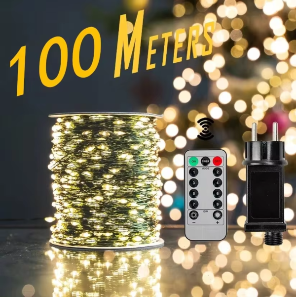 1PCS 500/1000 Christmas LED Fairy String Lights - Image 2