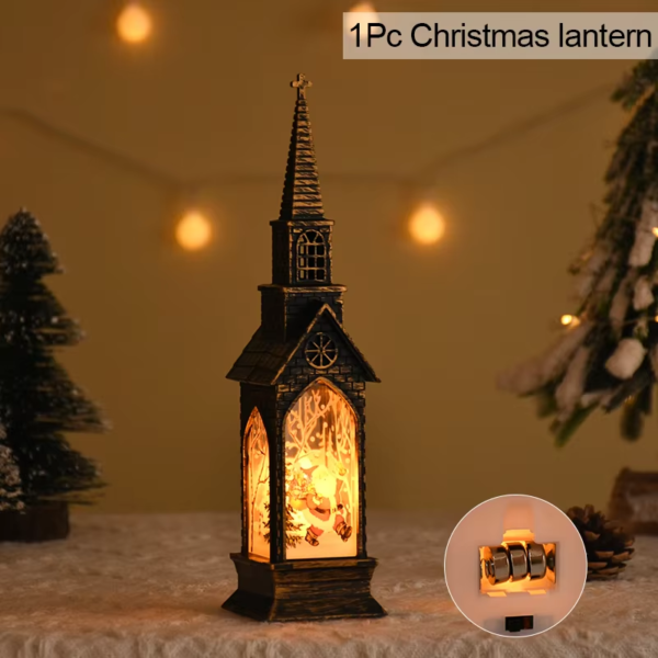 2024 Christmas LED Night Light Santa Claus Snowman Lantern Lamp Table Ornament Christmas Decoration for Home Xmas Navidad Gifts - Image 6