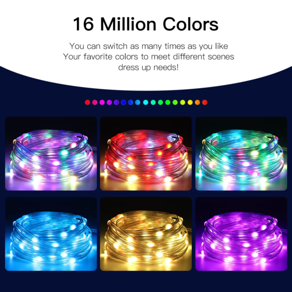 10M/20M USB Christmas Tree LED String Lights with Smart Bluetooth App - Image 6