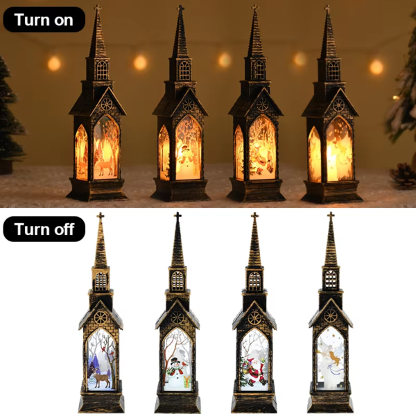 2024 Christmas LED Night Light Santa Claus Snowman Lantern Lamp Table Ornament Christmas Decoration for Home Xmas Navidad Gifts - Image 2