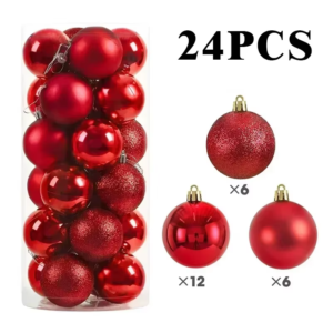 Christmas Painted Plastics Ball Ornaments