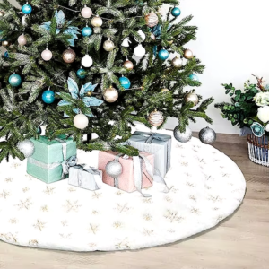 White Faux Fur Tree Skirt