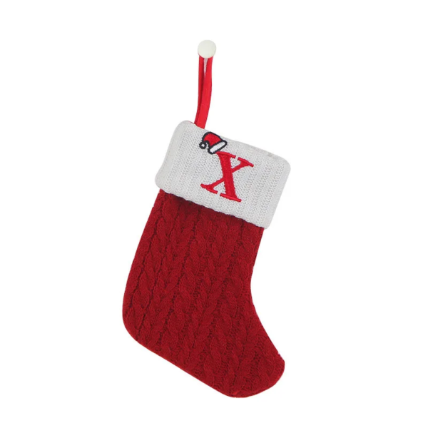 Christmas Alphabet Knitting Socks Christmas Tree Ornaments Christmas Decorations for Home 2024 Noel New Year 2025 Xmas Gift - Image 23