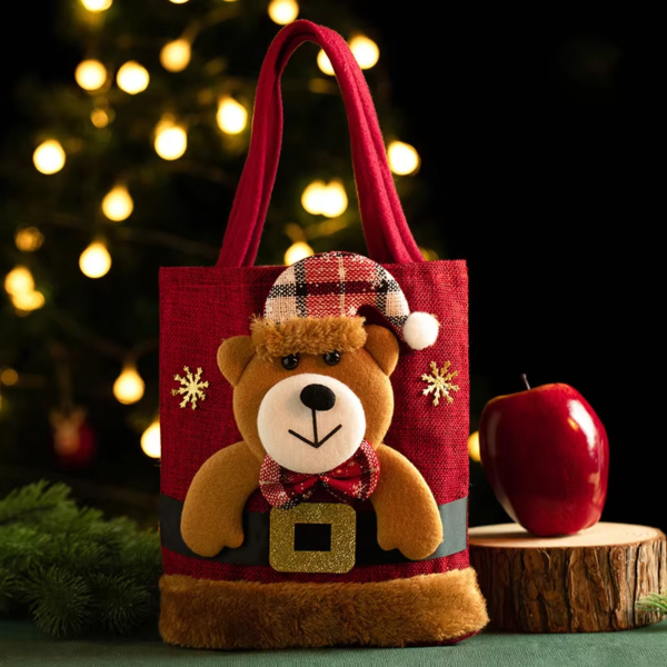 New Year Children's Gift Linen Christmas Handbag - Image 10