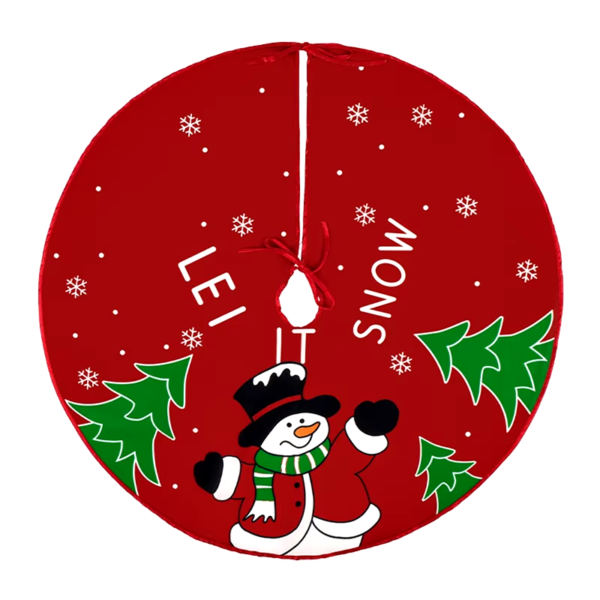 2024 New Christmas Creative Printed Tree Skirt  Exquisite Tree Bottom - Image 10
