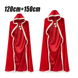 Christmas Red Velvet Hooded Costumes