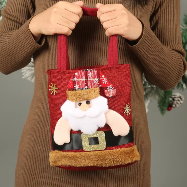 New Year Children's Gift Linen Christmas Handbag - Image 4