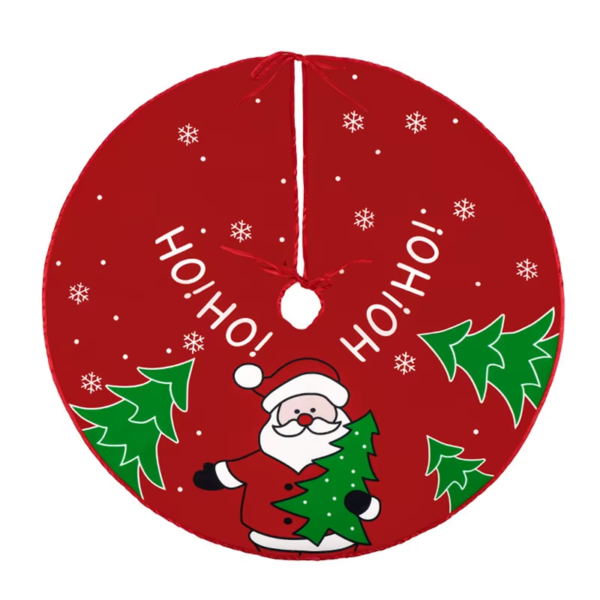 2024 New Christmas Creative Printed Tree Skirt  Exquisite Tree Bottom - Image 11